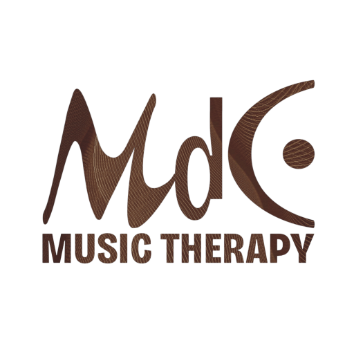MdC Music Therapy Logo in brown